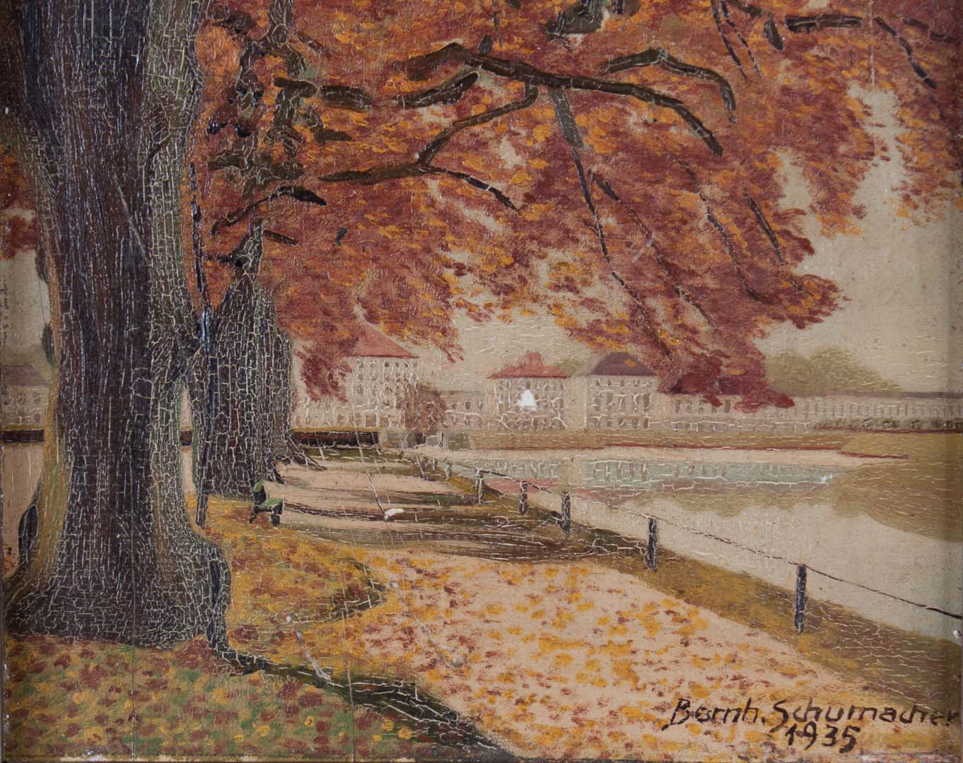 Appraisal: Bernhard Schumacher Park in Autumn oil on board German b