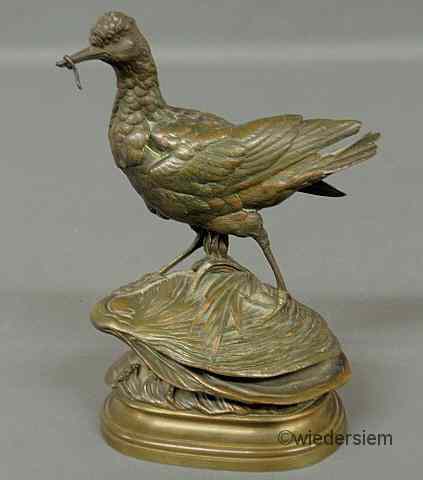 Appraisal: Arson Alphonse Alexander French - French bronze of a bird