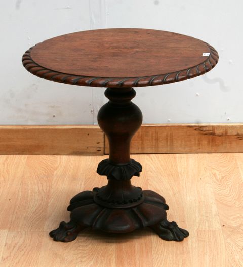 Appraisal: A late th century cedar and rosewood occasional table cm