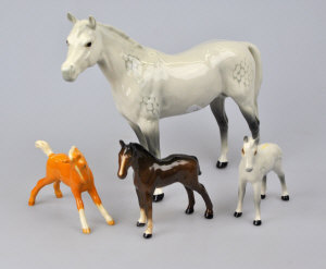 Appraisal: A Beswick model of a horse - Arab 'Bahram' grey