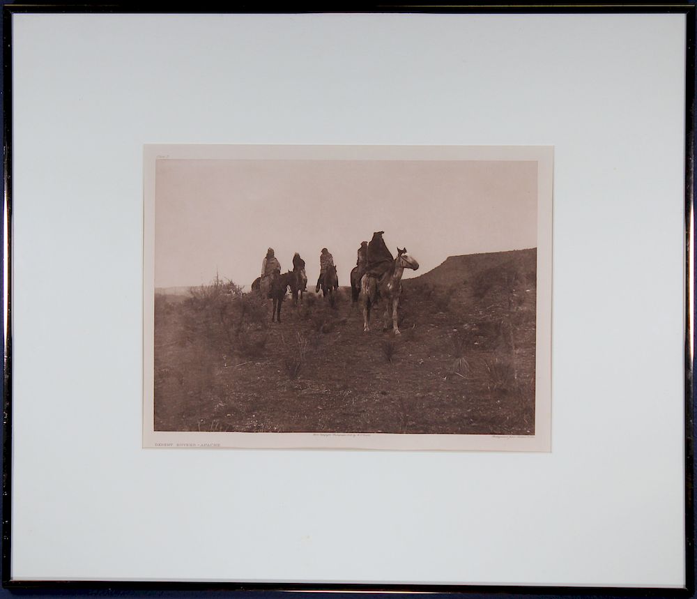 Appraisal: Edward Curtis Photogravure Desert Rovers Apache Edward Curtis Photogravure Desert