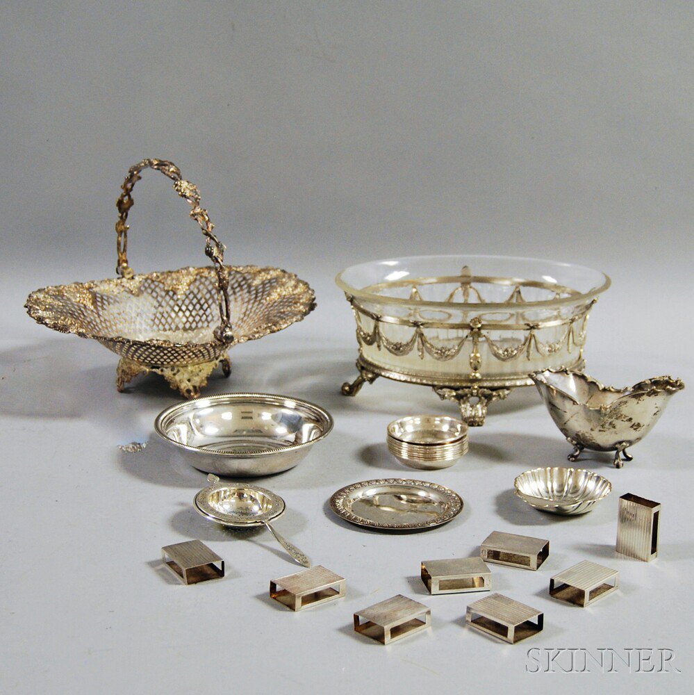 Appraisal: Group of Mostly Sterling Silver Tableware including a Frank M