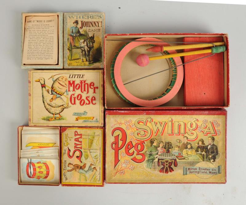 Appraisal: Lot Of Early American Games Smaller boxed games including the