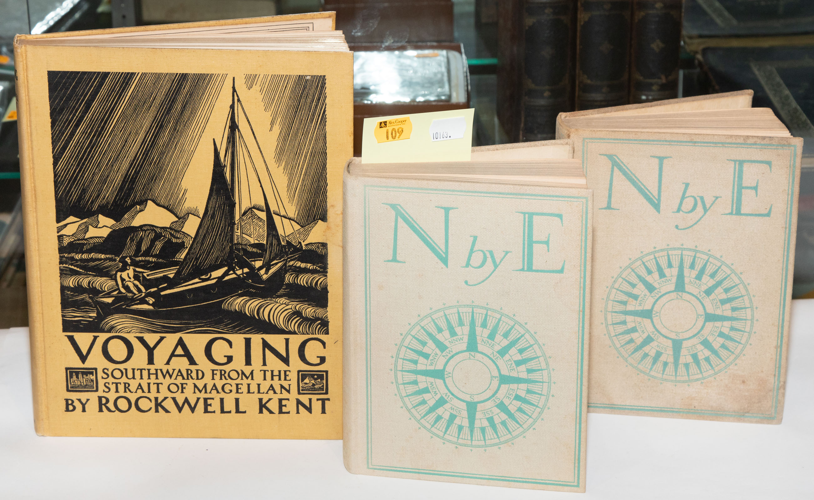 Appraisal: THREE BOOKS ILLUSTRATED BY ROCKWELL KENT Comprising VOYAGING SOUTHWARD FROM