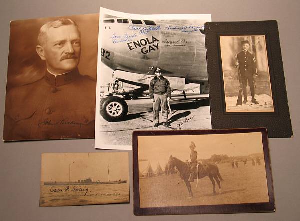 Appraisal: MILITARY Approximately military-related items including tintypes and cabinet cards of