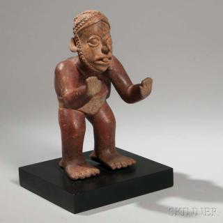 Appraisal: Jalisco Standing Cargador Figure c B C - A D