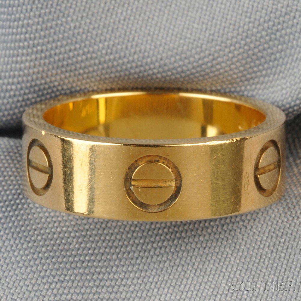 Appraisal: kt Gold Love Ring Cartier no J size signed boxed