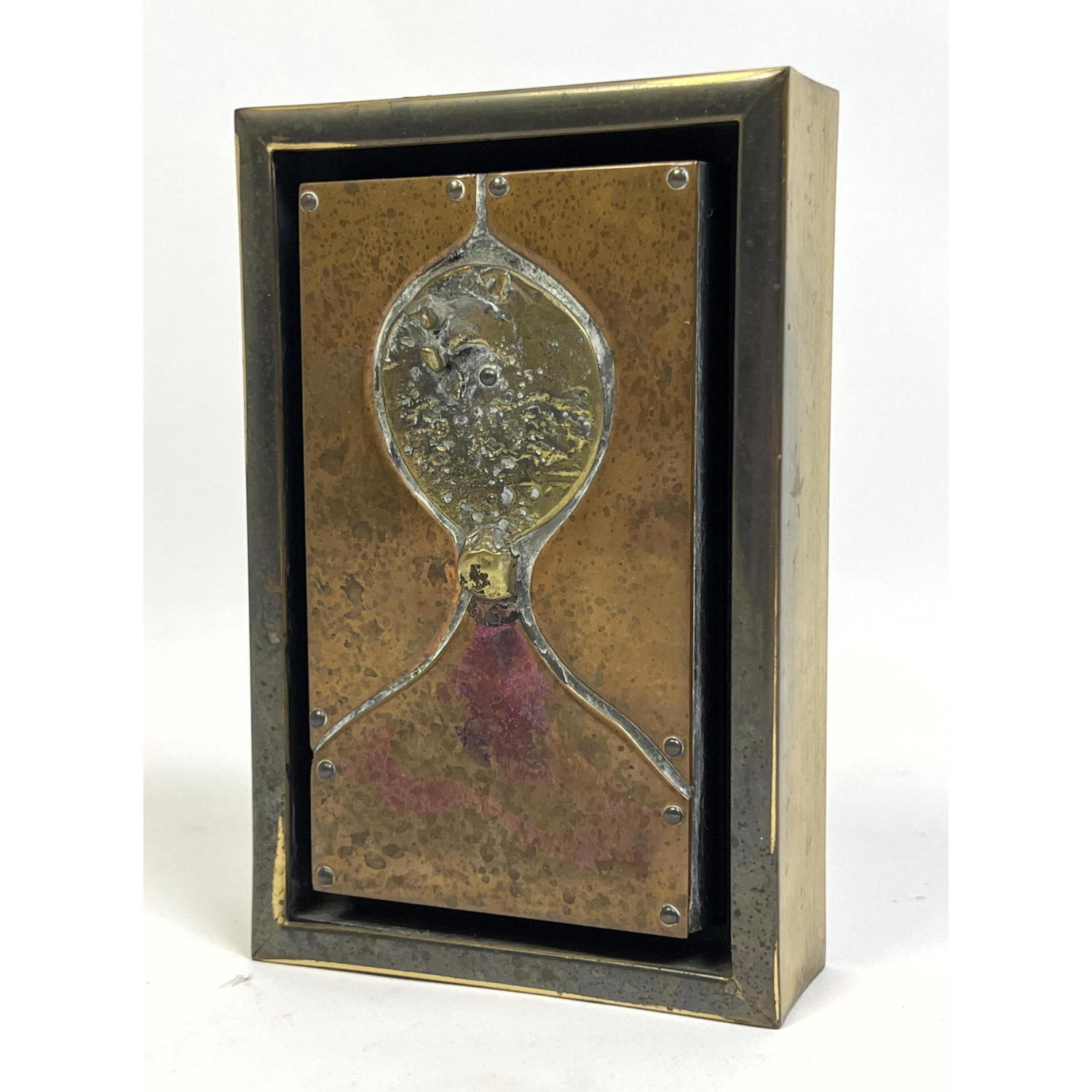 Appraisal: CHARLES PEBWORTH Mixed Metal Sculpture First Thing in the Morning