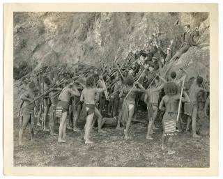 Appraisal: Houdini Harry Movie Still of Crew Taken Captive in Terror