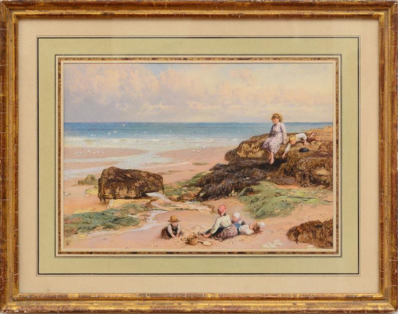 Appraisal: MYLES BIRKET FOSTER - LOW TIDE ISLE OF WIGHT Watercolor