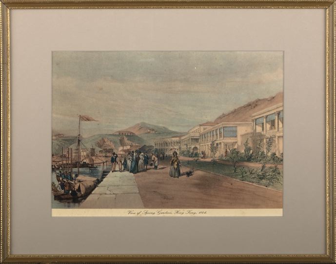 Appraisal: Pair of English Colored Offset Lithographs of respectively South Side