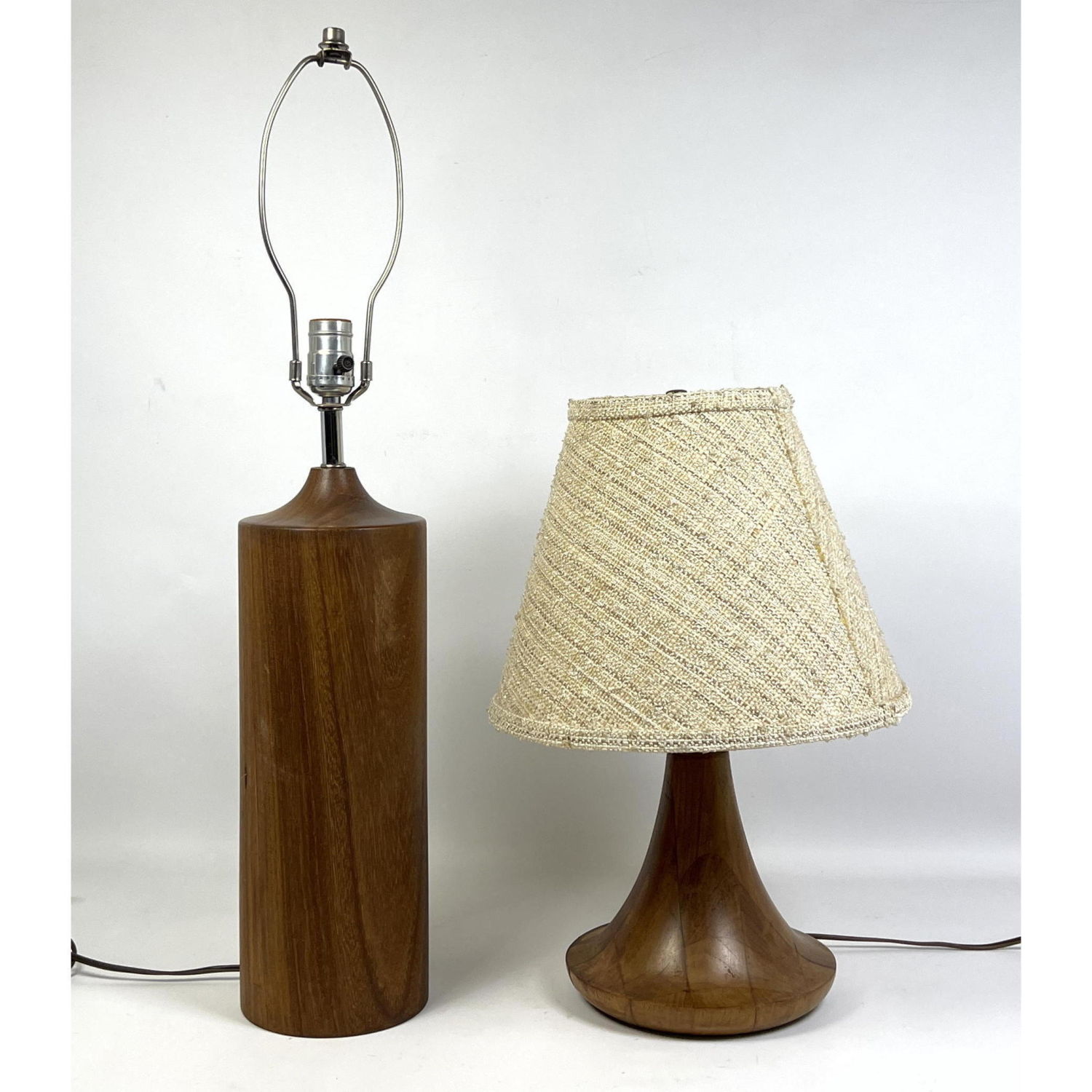 Appraisal: Solid Danish Modern Style Table Lamps Dimensions H inches W