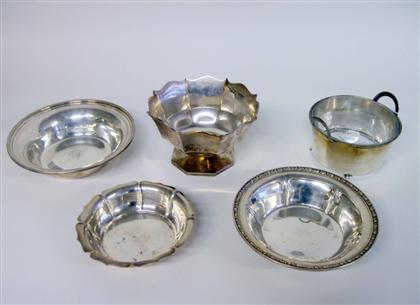 Appraisal: Group of American sterling silver hollow warevarious makers th century