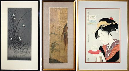 Appraisal: Group of Seven Asian Pictures Estimate -