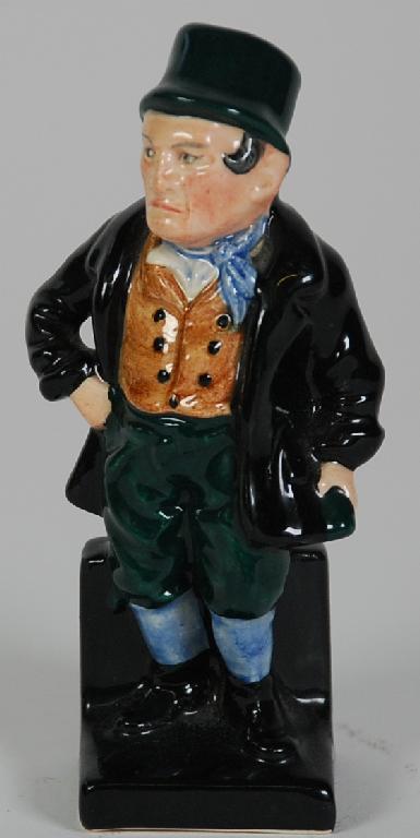 Appraisal: ROYAL DOULTON DICKENS CHINA FIGURE 'Bill Sikes' on square base