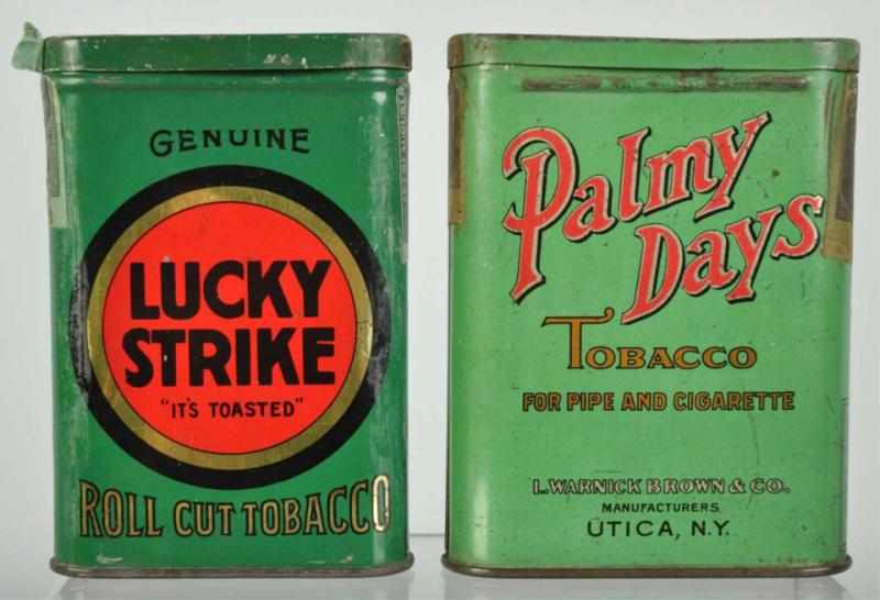 Appraisal: Lot of Vertical Pocket Tobacco Tins Description Includes Lucky Strike