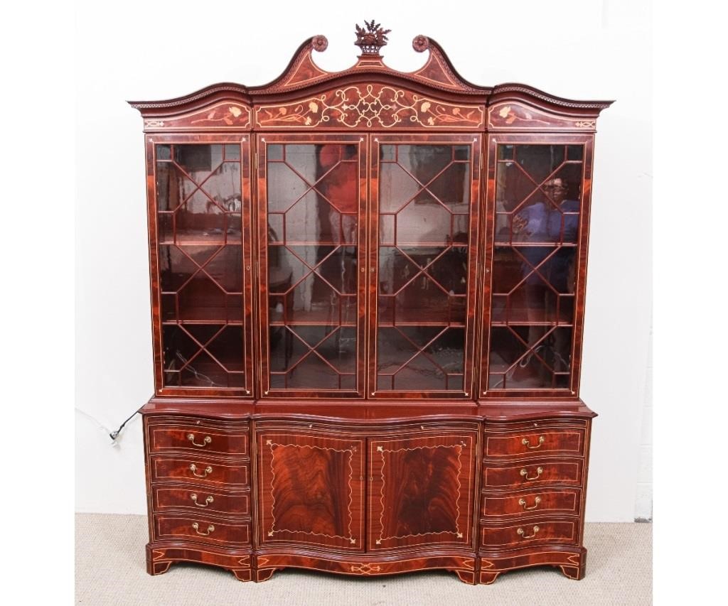 Appraisal: Fine custom made Charleston Library Bookcase made of mahogany in