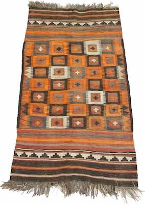 Appraisal: An Estate Persian Tribal Area Rug Apprx '- x '-