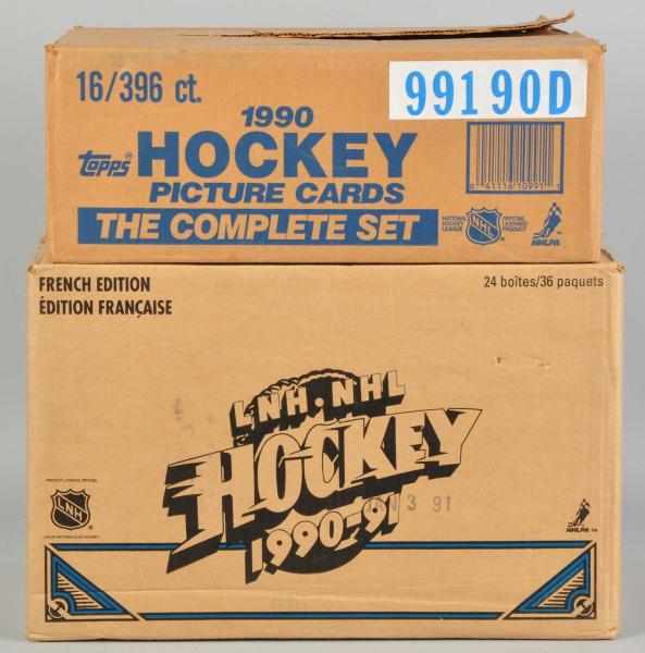 Appraisal: Lot of Vintage Hockey Wax Cases Description Includes one Topps