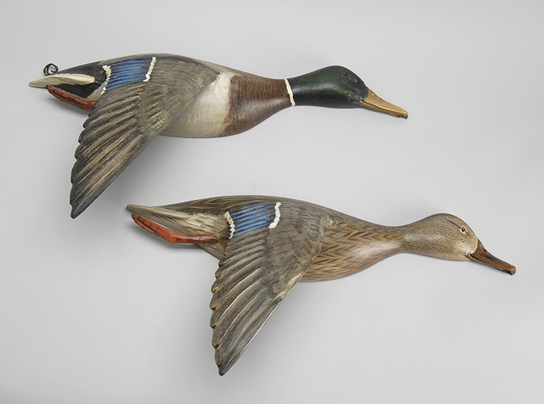 Appraisal: PAIR OF MALLARD DUCK PLAQUES By Mike Borrett of Madison