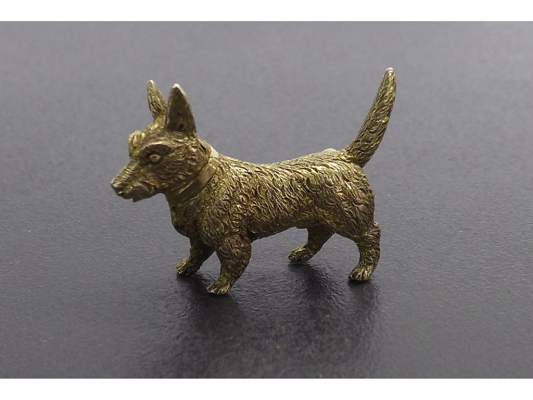 Appraisal: ct novelty brooch in the form of a Scottie dog