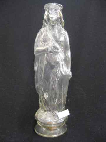 Appraisal: Early Figural Glass Bottle rebellion and sedition image area -