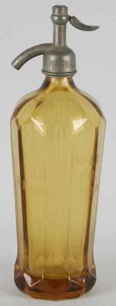 Appraisal: Dr Pepper Memphis TN Seltzer Bottle Description Nice gold color