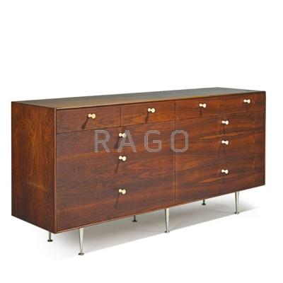 Appraisal: GEORGE NELSON - HERMAN MILLER Thin Edge ten-drawer dresser USA