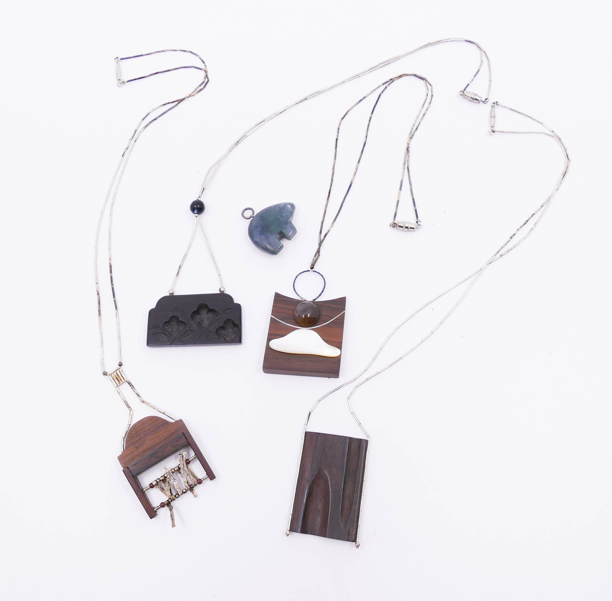 Appraisal: Box pc Edward Ohashi Midcentury Necklaces