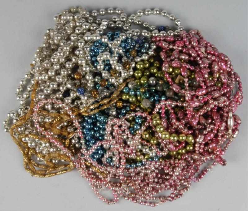 Appraisal: Lot of Strands of Glass Christmas Beads Condition Excellent