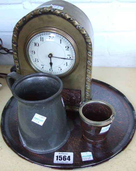 Appraisal: A quantity of metalware collectables including a Tudric pewter mug