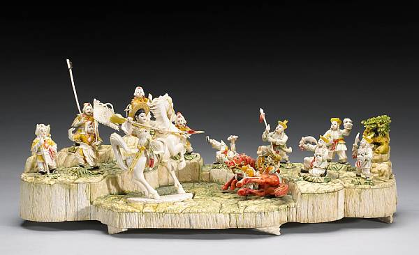 Appraisal: Property of various owners Depicting Mulan in white armor and