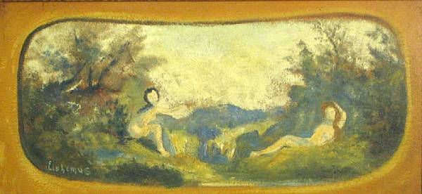 Appraisal: n a Louis Michel Elshemius American - Two Nudes in