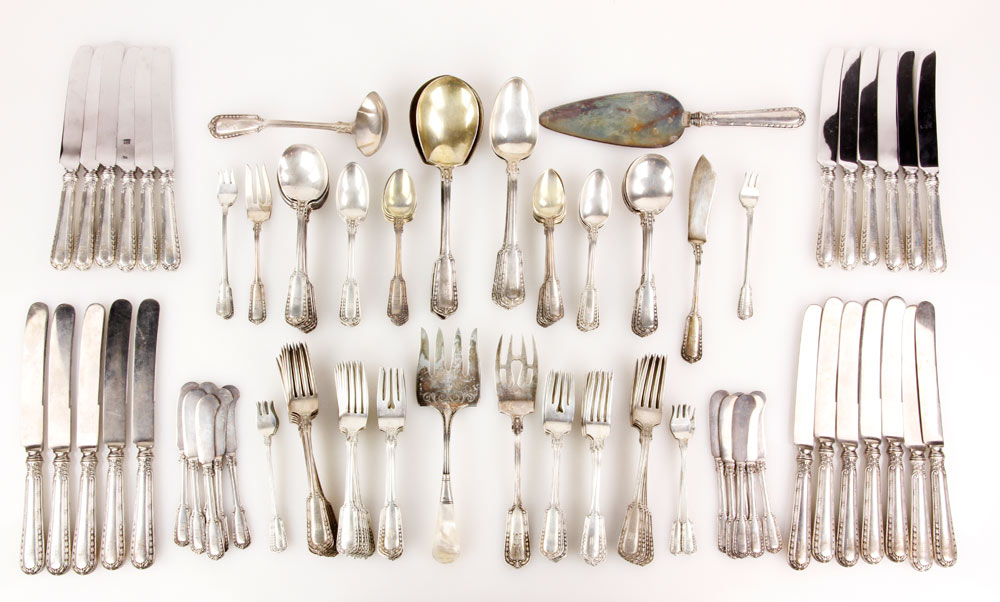 Appraisal: - Gorham Sterling Flatware Gorham sterling flatware Chesterfield pattern service