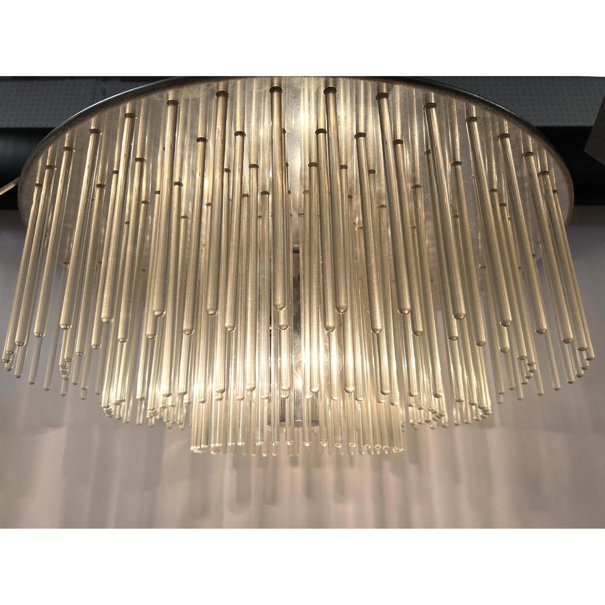 Appraisal: Lightolier drop prism chandelier inch diameter Signed with label Dimensions