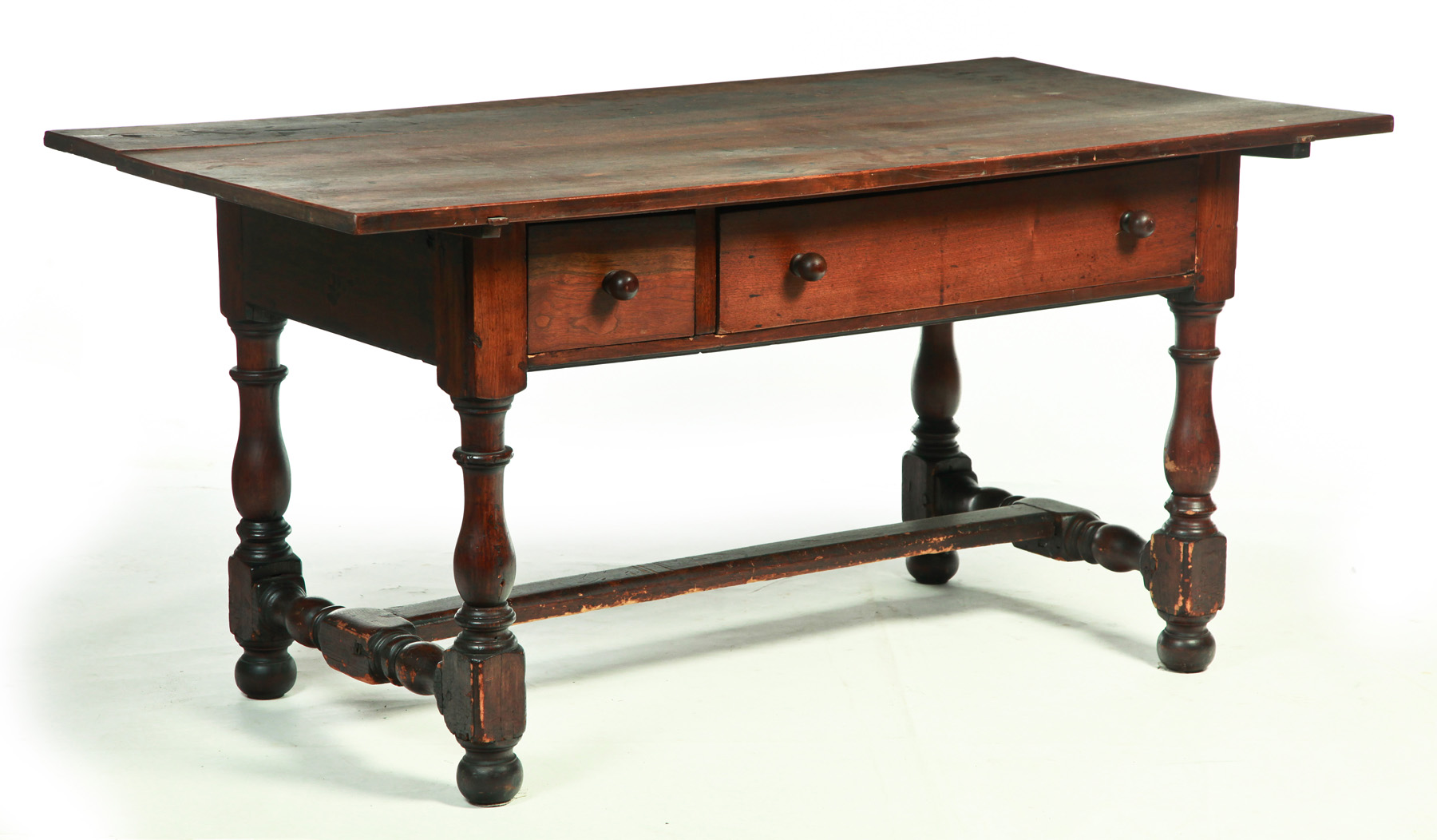 Appraisal: AMERICAN PIN TOP WORK TABLE Attributed to Philadelphia th century