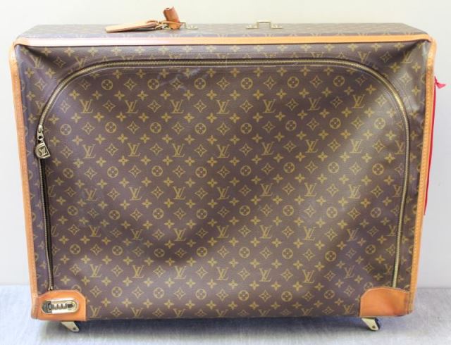 Appraisal: Vintage Louis Vuitton Trunk With wheels From a Manhattan NY