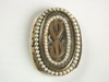 Appraisal: CLASP - Antique gold memorial clasp with woven hair on