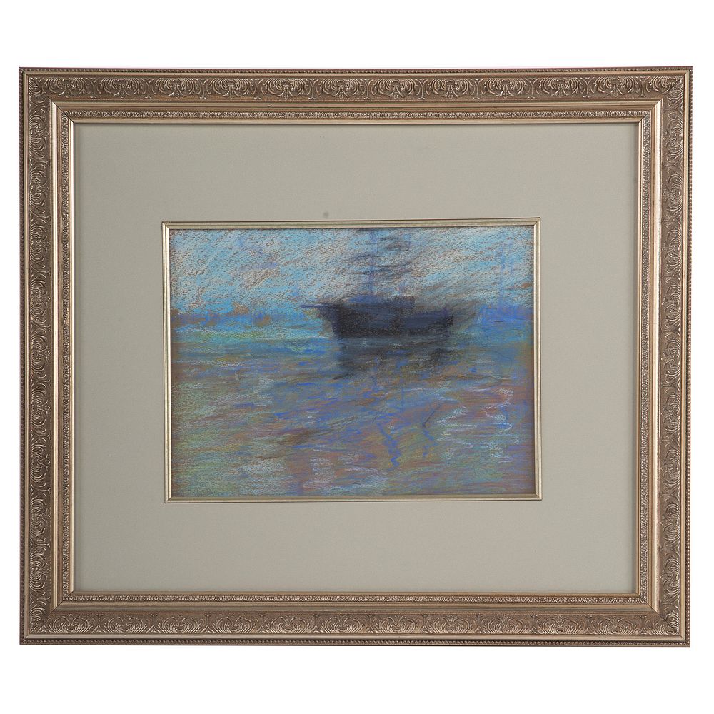 Appraisal: John Henry Twachtman Nocture pastel American - Signed J H