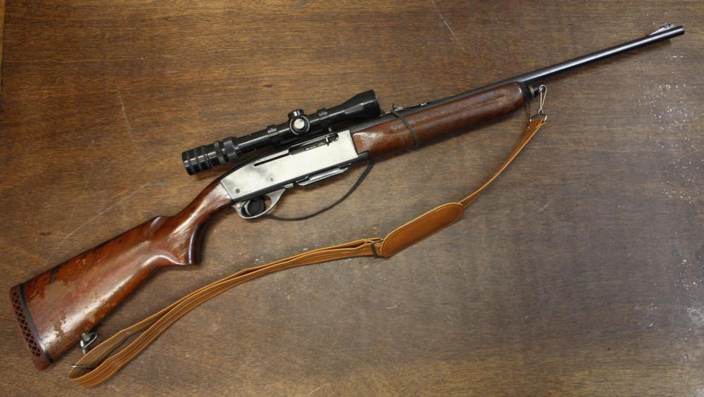 Appraisal: REMINGTON MODEL WOODSMASTER SEMI AUTOMATIC RIFLE - caliber barrel blued