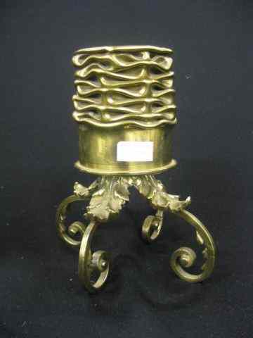 Appraisal: Trench Art Candleholder brass artillery shell artistically made into a