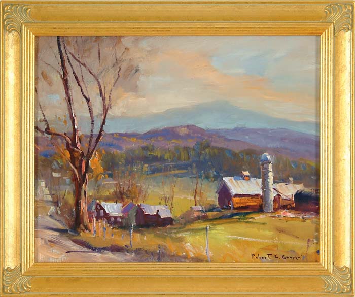 Appraisal: ROBERT CHARLES GRUPPE American - JERICHO VERMONT Oil on canvas