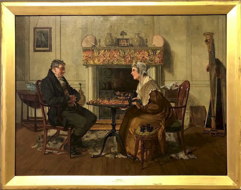 Appraisal: Walter Dendy Sadler Oil on Canvas Mated Walter Dendy Sadler