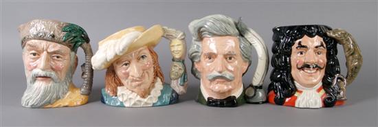 Appraisal: A Group of Four Royal Doulton Character Jugs Height of