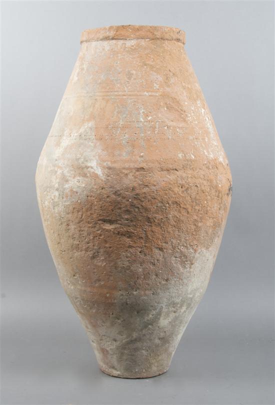 Appraisal: A Ceramic Roman Storage Vessel Height inches