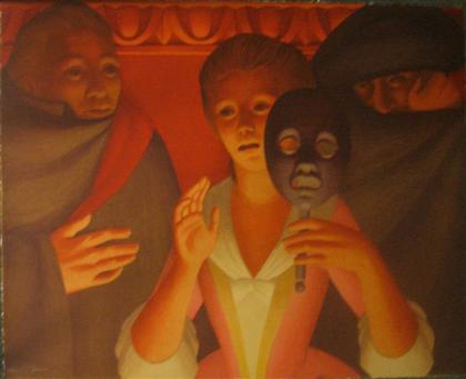 Appraisal: GEORGE TOOKER american b UN BALLO IN MASCHERA pencil signed