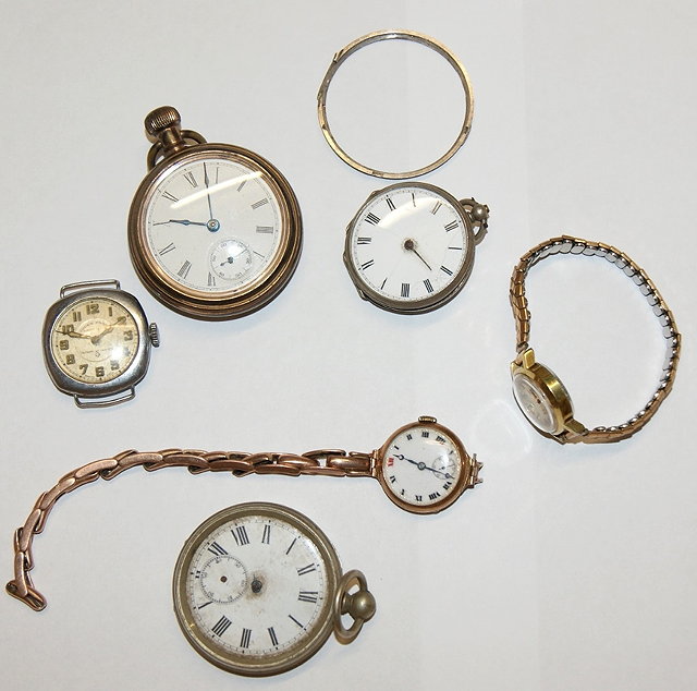 Appraisal: Small collection of silver and other pocket watchesmostly a f