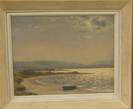 Appraisal: Leslie Kent British - 'In Poole Harbour' signed oil on