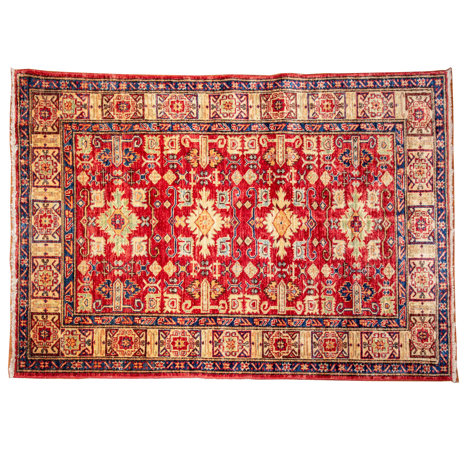 Appraisal: PAK KAZAK RUG PAKISTAN X Fourth quarter- th century hand-knotted