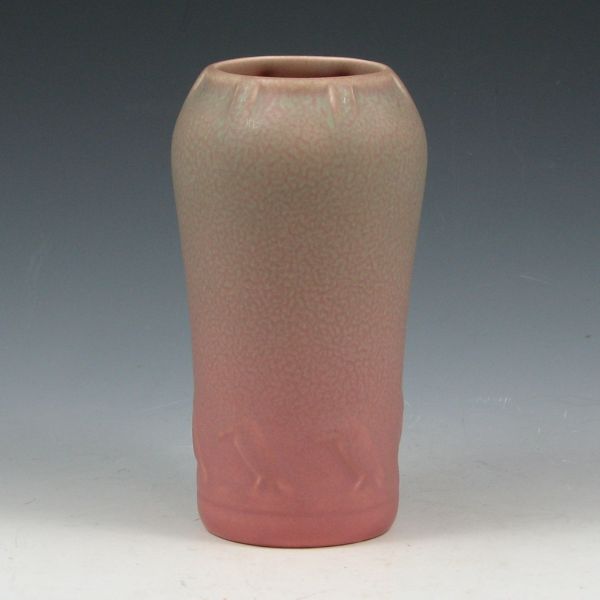 Appraisal: Rookwood vase from with row of repeating rooks in matte